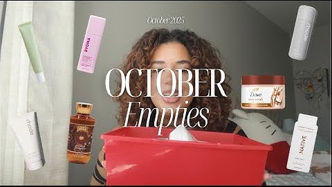 October Project Empties 🍂🎃✨: bodycare, skincare, haircare, & more! 🧴🫧