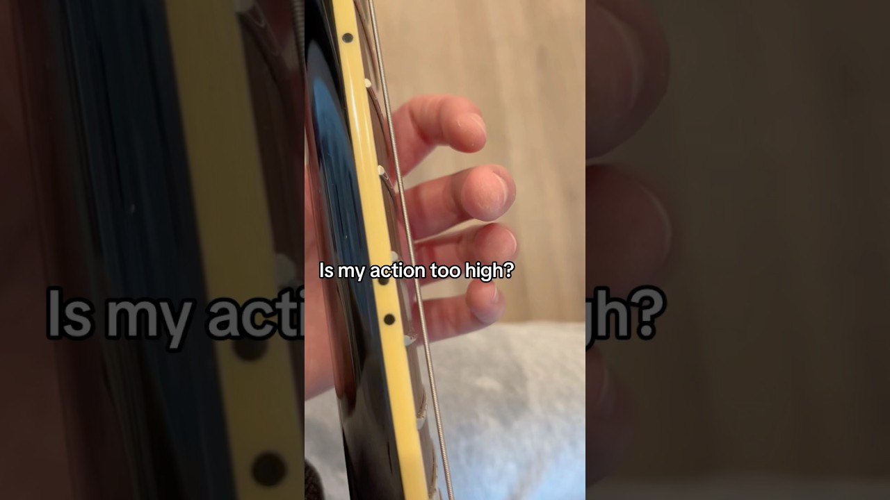 Watch Is my guitar action too high? Any tips on lowering it? 🎸🔧 on YouTube Watch Is my guitar action too high? Any tips on lowering it? 🎸🔧 on YouTube