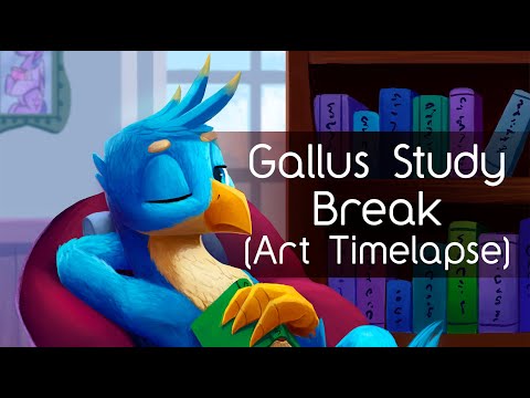 Gallus' Study Break (My Little Pony Speed Painting)