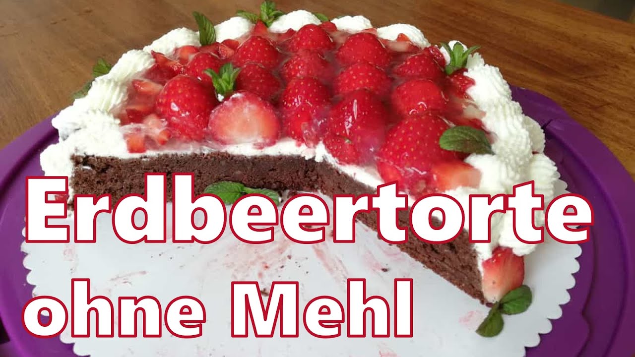 Erdbeertorte ohne Mehl