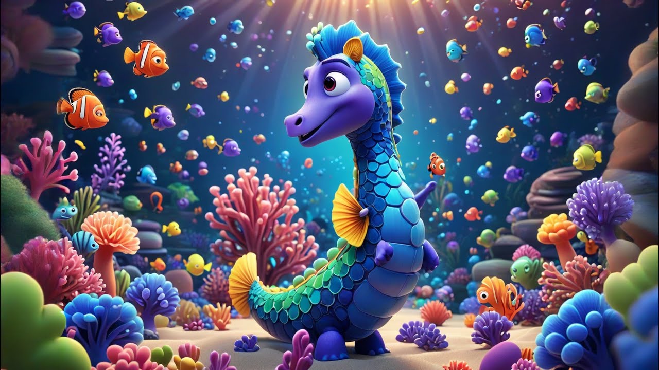 The Magical Tail Of The Seahorse King 👑💦Kids Adventure Poem | 