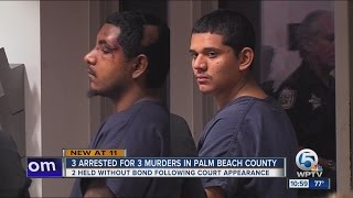 No bond for 2 men charged in 3 recent Palm Beach County homicides