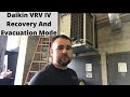 Daikin VRV IV - How To Activate Refrigerant Recovery And Evacuation Mode