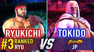 SF6 🤜 Ryukichi (#3 Ranked Ryu) vs Tokido (JP) 🤛 Street Fighter 6 High Level Gameplay