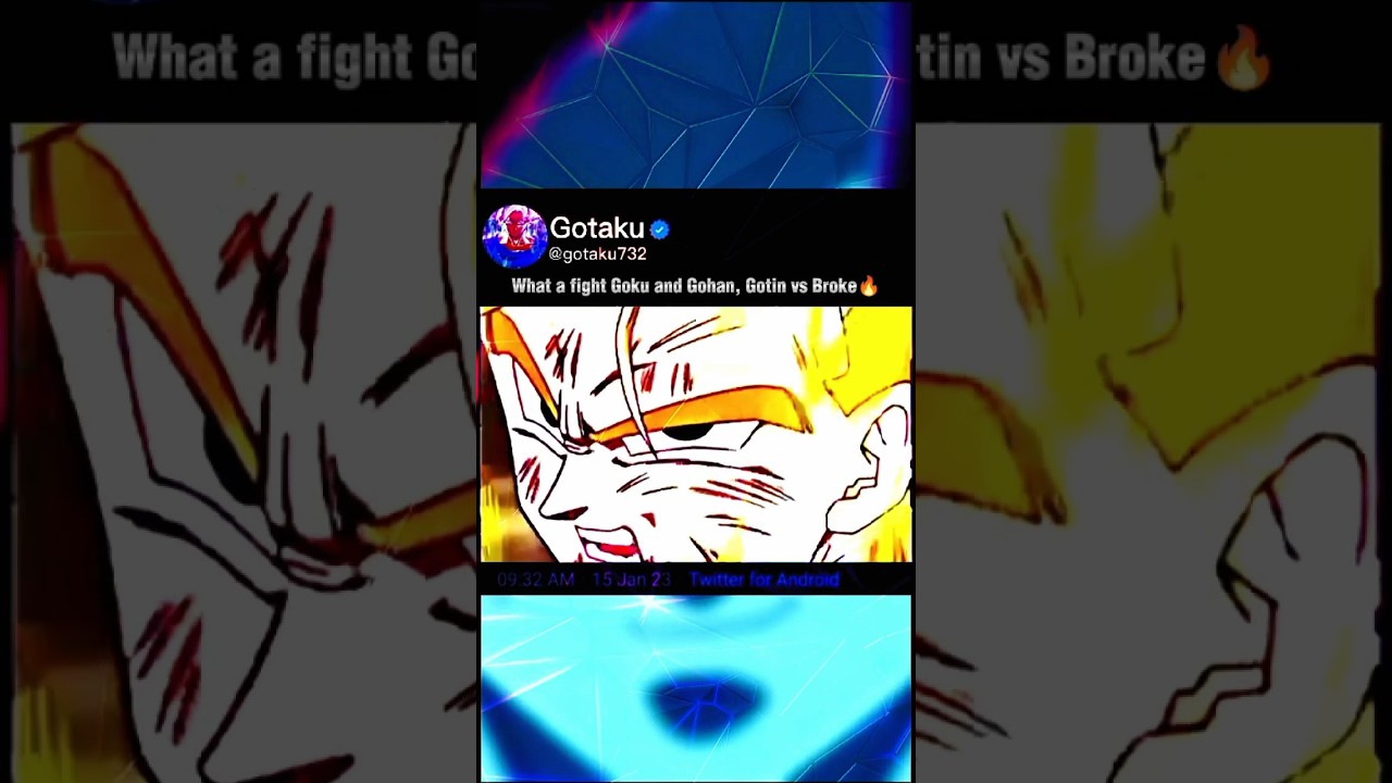 What a fight Goku and Gohan, Gotin vs Brole🔥| #anime #dbz #dragonball #goku #dbs