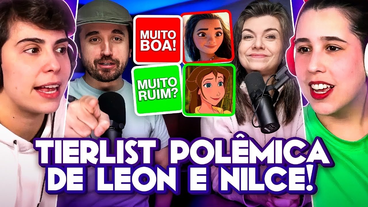 A TIERLIST MAIS POLÊMICA DA DISNEY! - React Leon e Nilce