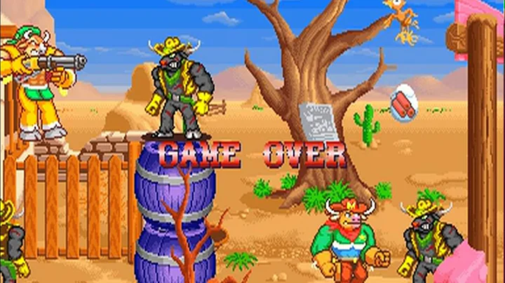 Wild West C.O.W.-Boys of Moo Mesa (Konami 1992)  Attract Mode 60fps