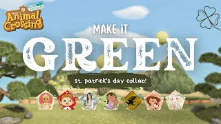 Hot Air Balloon Fields   St Patricks Day 9x9 Collab Challenge  Acnh