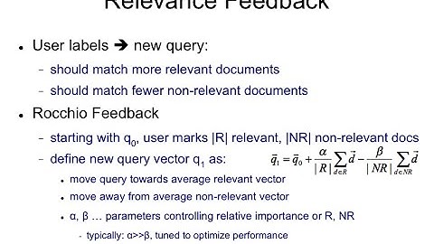 IR4.20 Relevance Feedback