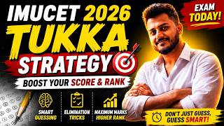 IMUCET 2026 TUKKA STRATEGY 😱 | LAST MINUTE Tricks to BOOST RANK &amp; SCORE |  Yash Maheshwari