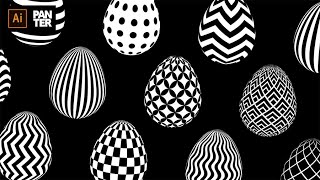 Easter Eggs Design Process | Adobe Illustrator Tutorial