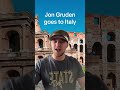 Jon Gruden goes to Italy