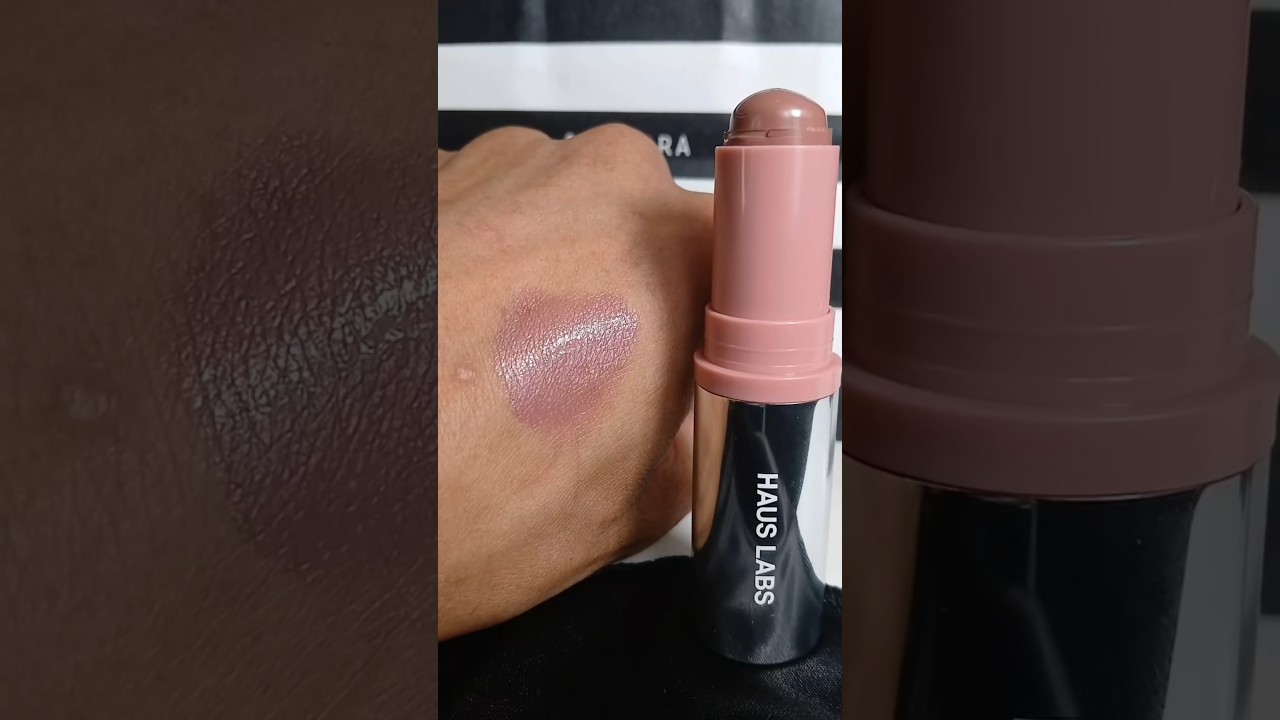 Haus labs Color Fuse Glassy Blush Balm(Part 1)Color: Glassy Hibiscus (deep mauve) 