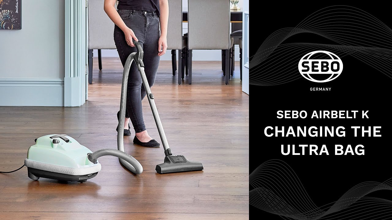 SEBO AIRBELT K - Changing the Ultra Bag