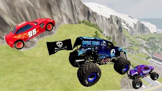Epic High Speed Monster Truck Jumps #8 - BeamNG Drive