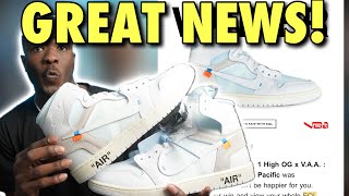 GREAT NEWS! IT’S NOT OVER! AIR JORDAN 1 VIRGIL ALASKA UPDATE!!