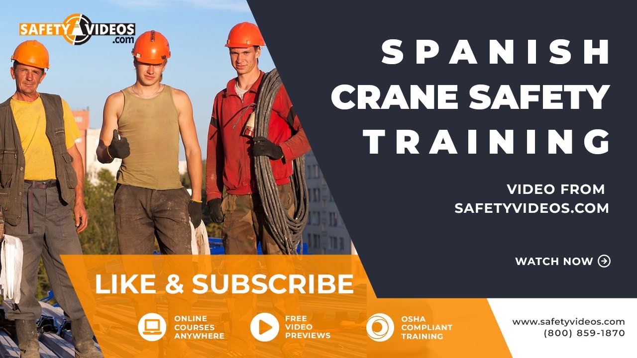 Spanish Crane Safety Training Video from SafetyVideos.com