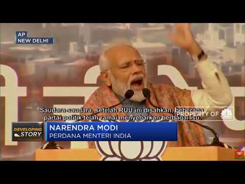 Demo UU Anti Muslim di India Belum Surut, PM Modi Buka Suara
