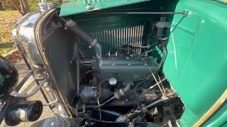 1931 Food Model A pick up engine running today. IMG 7318