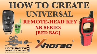 how to create universal red remote-head key [non transponder key] - xk series [wired remote