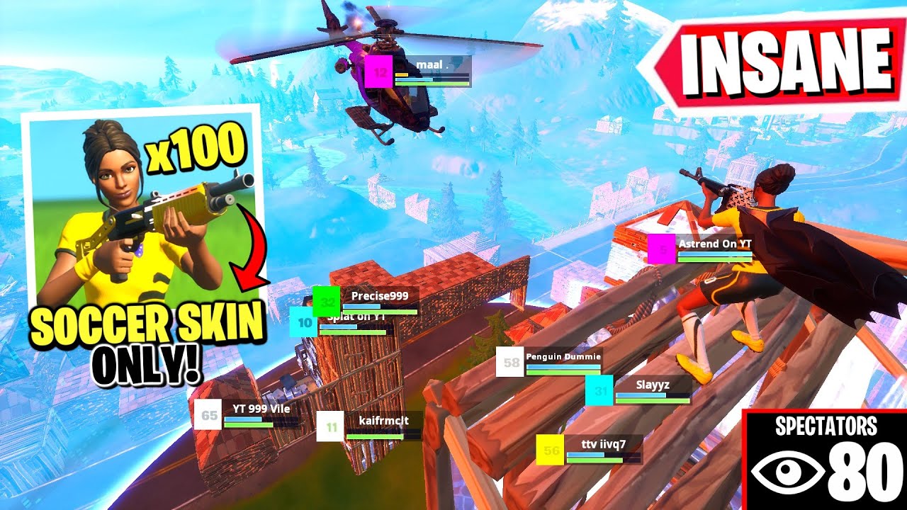 i hosted a YELLOW SOCCER SKIN ONLY tournament for $100...