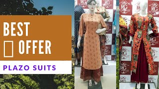 plazo set pant suits on discount offer #RG #Fashions