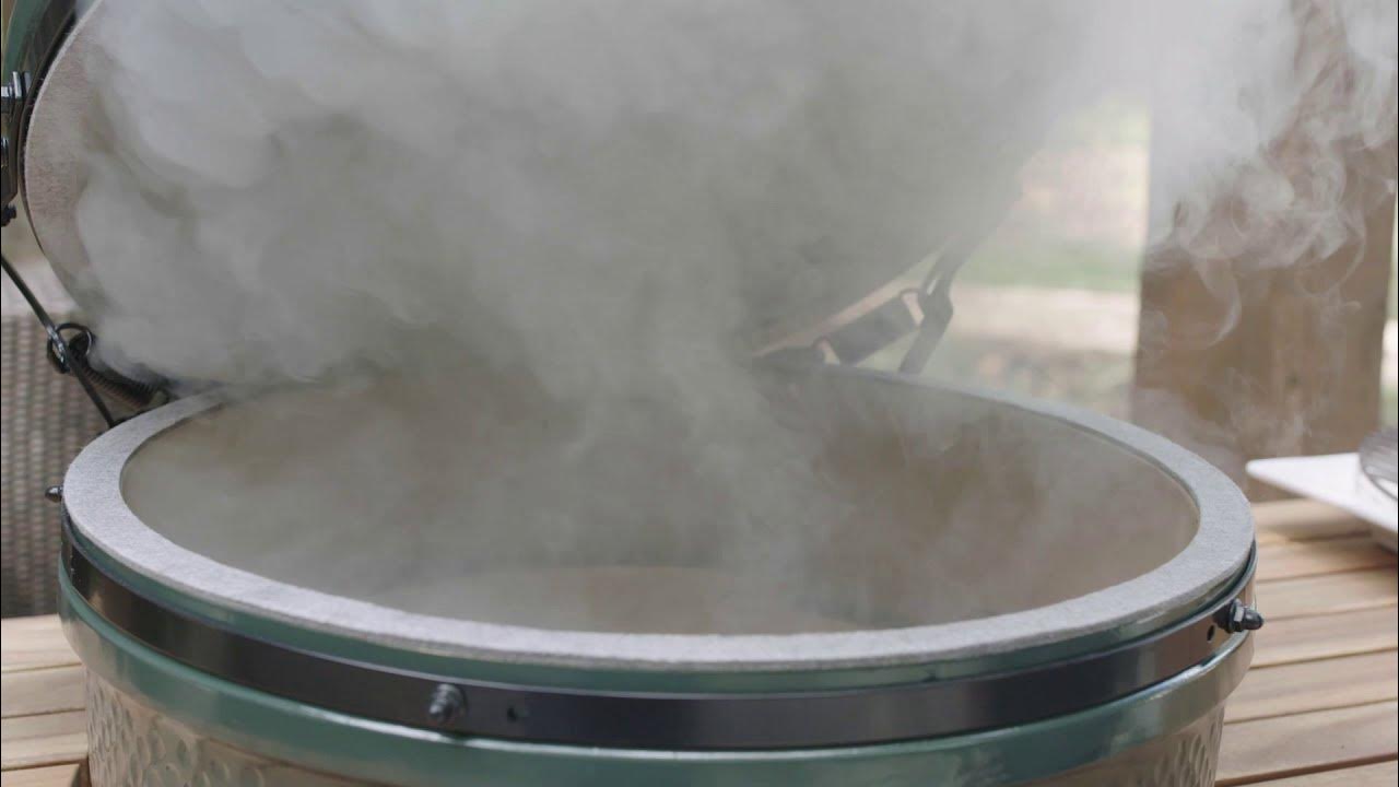 Burping a Big Green Egg YouTube