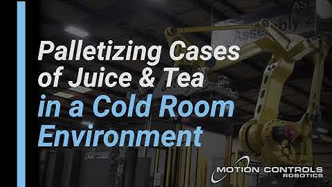 Robots Doing Cold Room Case Palletizing - Food & Beverage