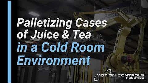 Robots Doing Cold Room Case Palletizing - Food & Beverage
