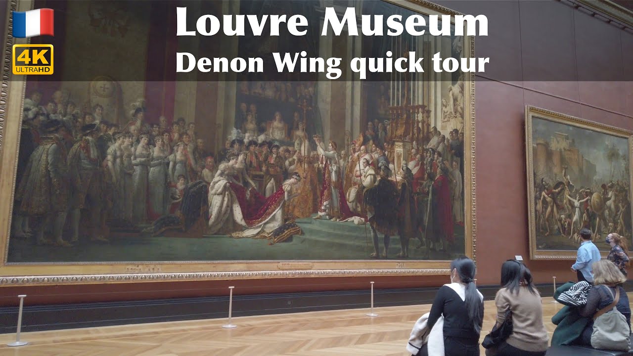 🇫🇷 Paris: a quick visit to Mona Lisa and the Louvre's Denon wing / 4K