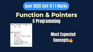 GATE 2025 C Programming PYQ | Pointer Question Solution