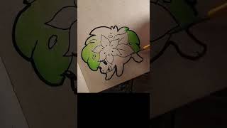 Pokemon Shaymin Speedpaint #Shorts