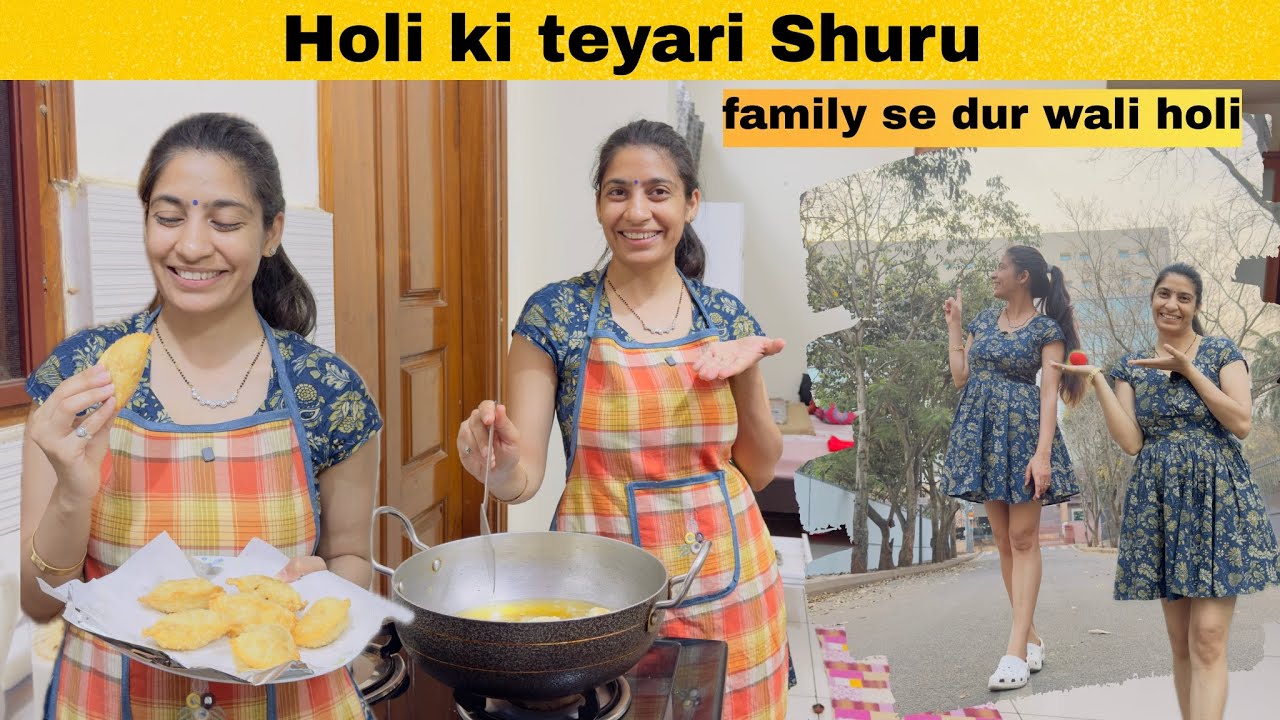 Holi ki teyari shuru || family se dur wali Holi || Ekta Grover