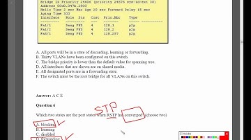 CCNA R&S 200 120 RSTP Questions By Eng Ahmed Hussein   Arabic