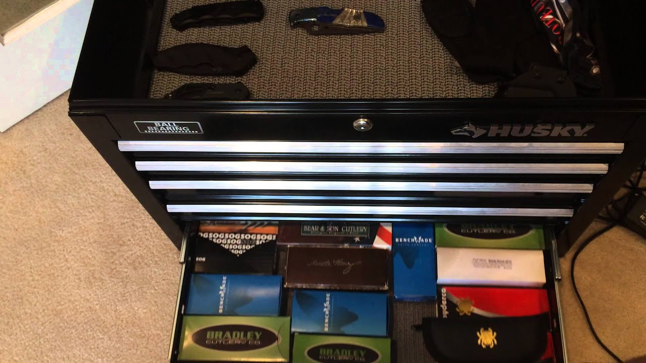 Knife Storage Review Husky Tool Chest Black YouTube
