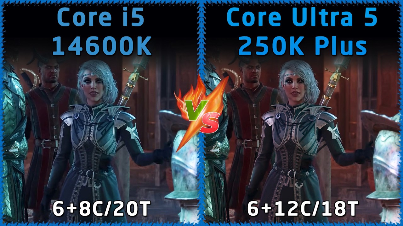 Intel Core i5 14600K vs Intel Core Ultra 5 250K Plus - YouTube