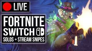 I'm back! fortnitemares is over, and nintendo switch's fortnite now
less laggy! i'll be playing some solos to warm up train (gotta get
those victory r...