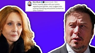Elon Musk Tells JK Rowling To Chill The Transphobia