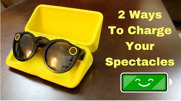 How To Charge Your Spectacles Without The Charging Case
