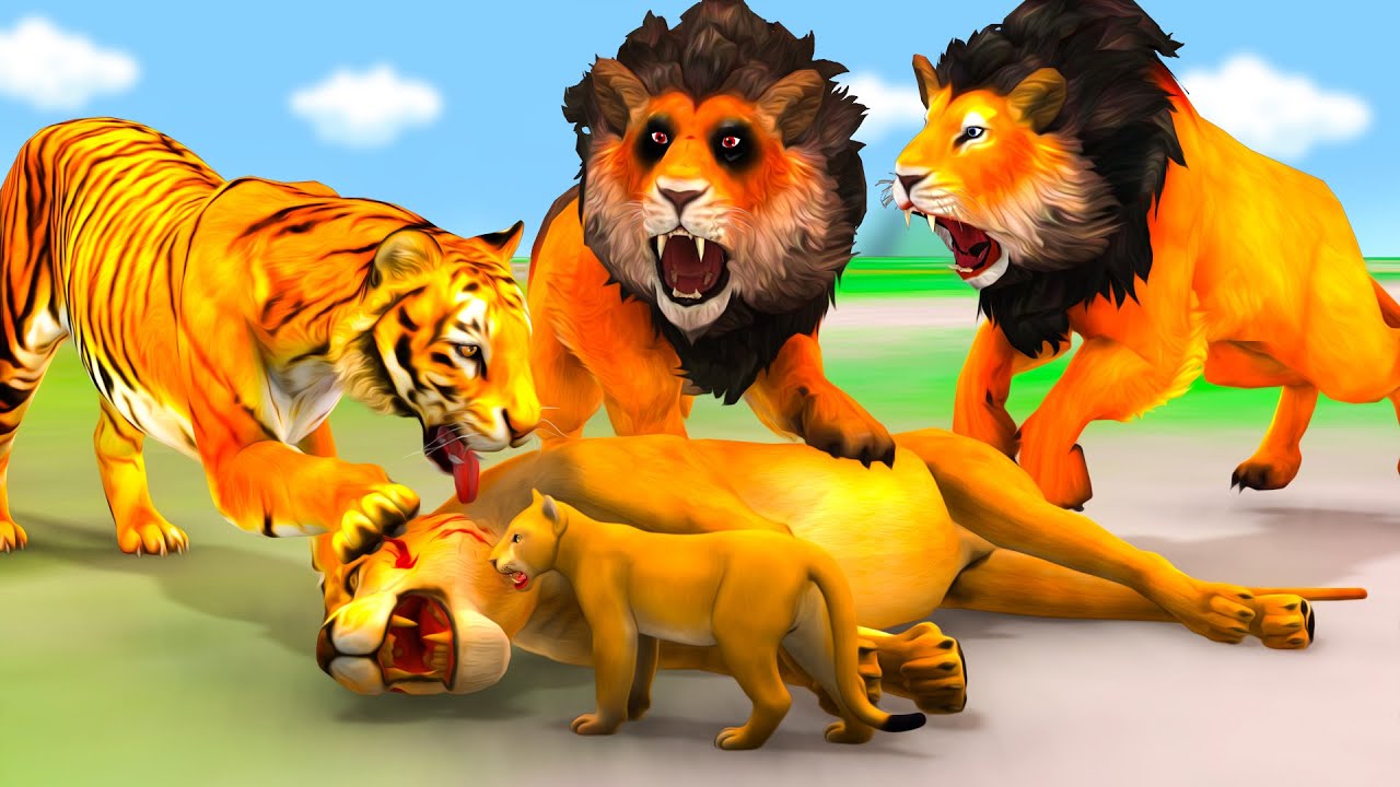 Lion Mother Tiger Son Became The Enemy Of The Father | Telugu Kathalu | Panchatantra Bedtime Stories