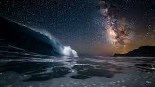 The Wave that Touched the COSMOS: Mind-Blowing AI-Generated Cinematic 🌌 Ocean Meets Milky Way [VEO3]