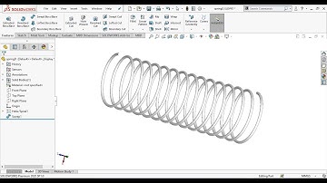 Spring 3D model Using Solid works | Exercise No.06 | Helix tool | Swept tool