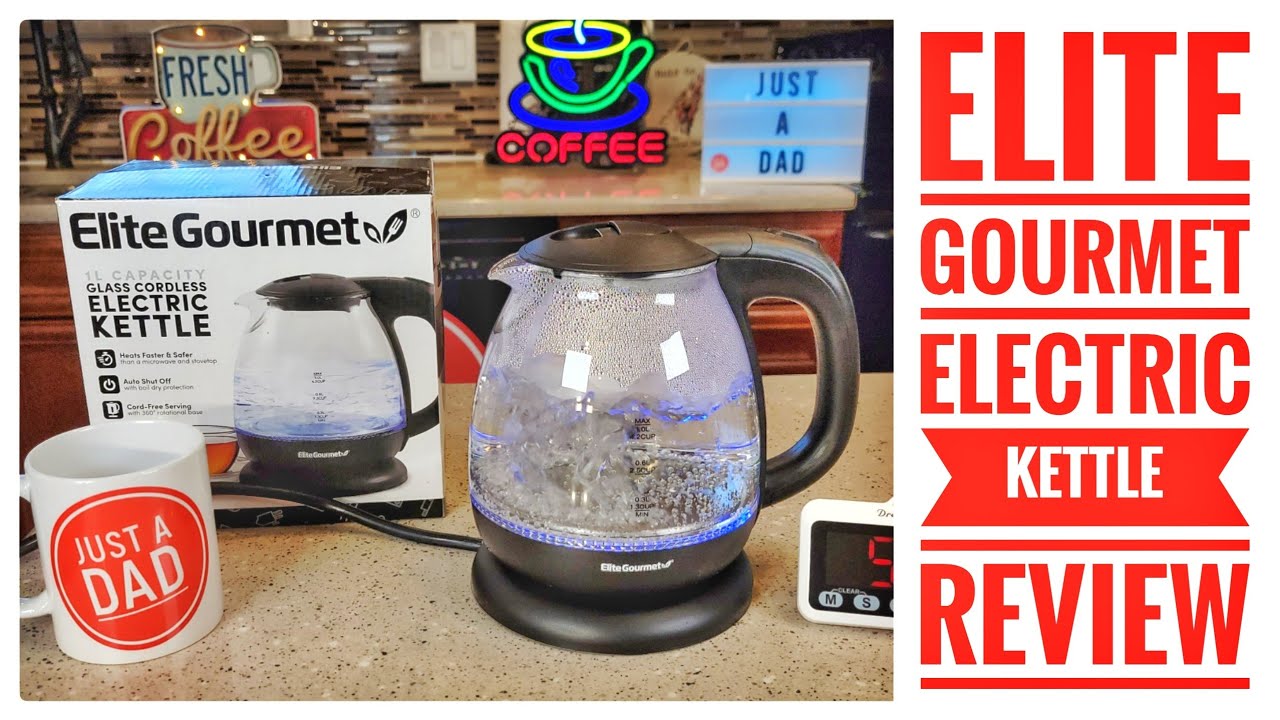 Review Elite Gourmet Electric Kettle Perfect for Tea or Coffee