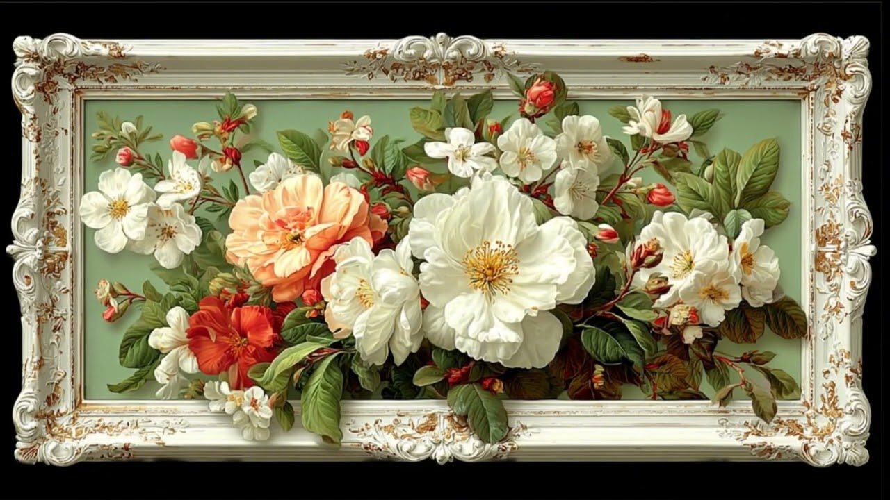 Free Frame TV Art: Relaxing video |  1 hour animated screensaver