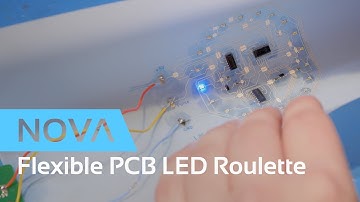 Printing a Flexible PCB LED Roulette with Silver Ink on PET | LED Applications, Flex Circuits