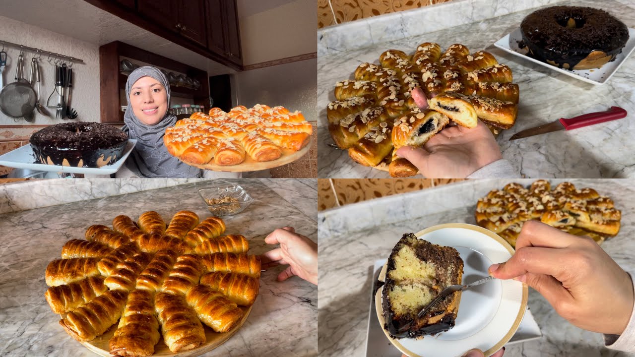 تهناي من التفكير فالكوتي بلا بيض وبلا زبدة شهدة بعجينة المسمن كتجي مورقة👌🏻كيك يومي خفيف وطالع🥰