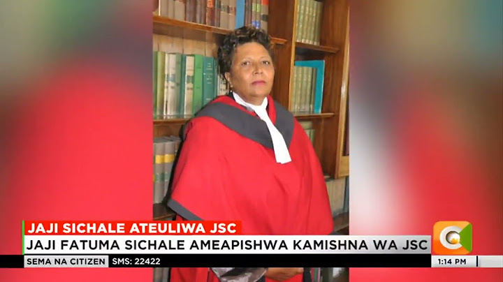 Jaji Fatuma Sichale ameapishwa kuwa kamishna wa JSC