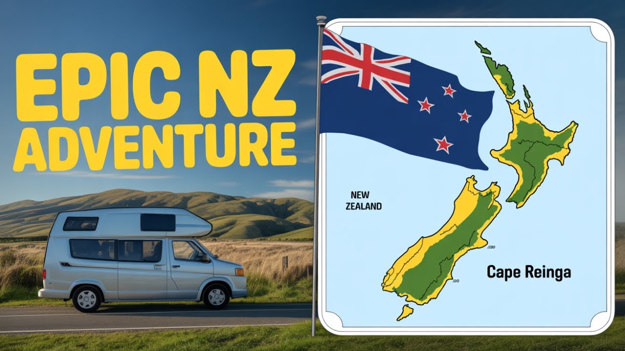 On commence notre road trip en famille en Nouvelle-Zélande 🇳🇿 (VLOG#1 en camping-car🚐)
