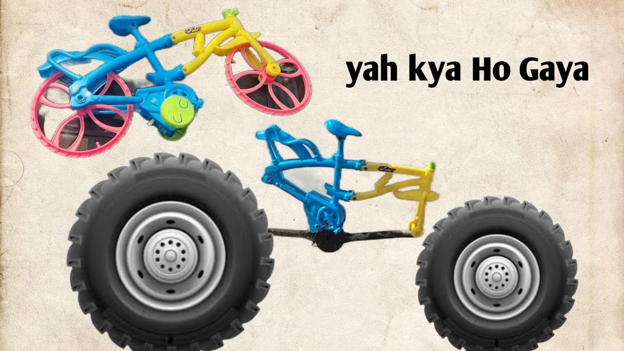 😱 ये Mini Cycle अब दिखती है सुपर भारी! | Big Tires Transformation