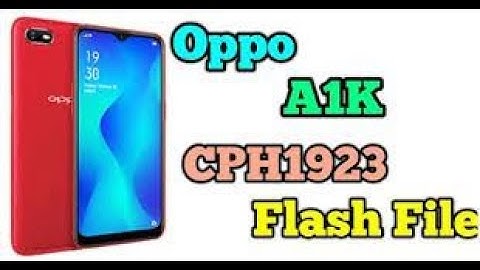 How To Donwload Oppo A1K CPH1923 Flash File